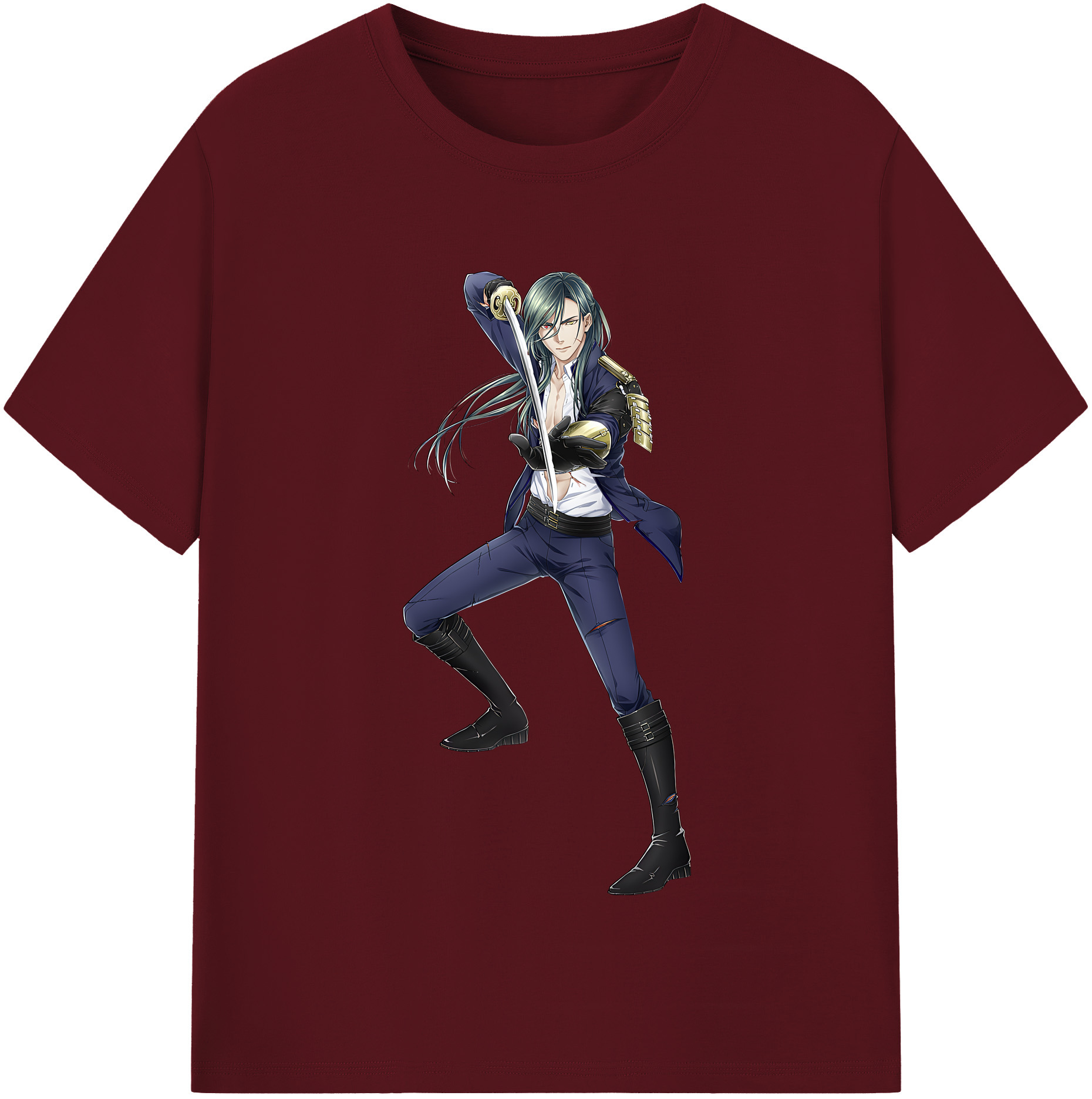 （画像用） 刀剣乱舞 Touken Ranbu 綿100％半袖Tシャツ（フロントプリント）